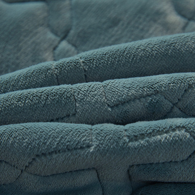 牛奶水晶绒大豆纤维夹棉牀笠冬季加厚保暖席梦思牀垫保护套罩定制