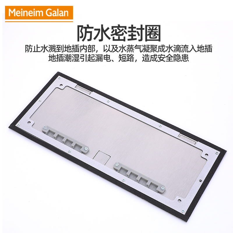 开启式地插座隐藏插头地面插座防水不锈钢铜地插五孔网络放86面板