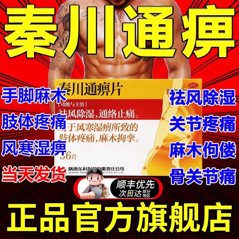 秦川通痹官方旗舰店胶囊片祛风除湿胶囊药片手脚麻木通经络止痛药