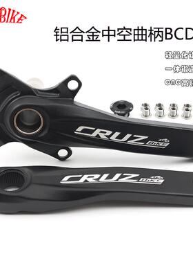 CRUZbike山地越野自行车BCD104曲柄黑色曲柄可配正负齿盘片