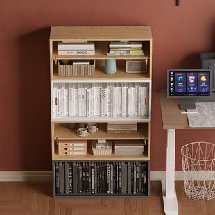 组合书柜格子柜家用客厅落地矮柜收纳储藏柜推拉门展示柜自由组合