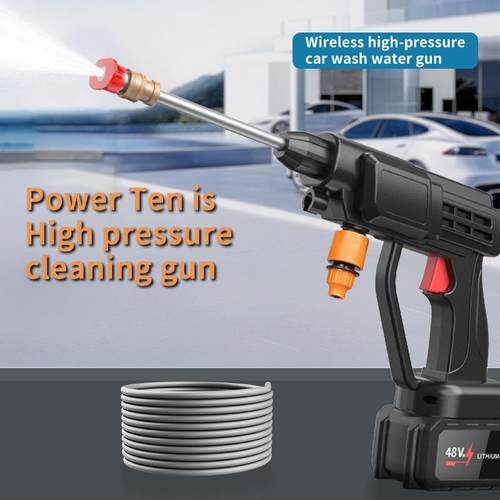 新款高压无线洗车水枪家用浇灌锂电洗车神器直销洗车机