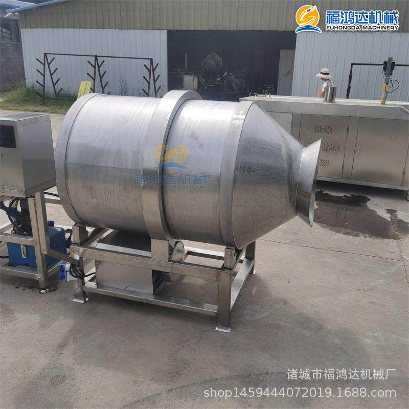 辣椒面混合搅拌器带上料机的豆干拌料机不锈钢滚筒拌料机