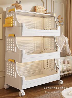 家儿用小推车置物婴零食收纳架可移动喂台养客厅整架理F98T6755架