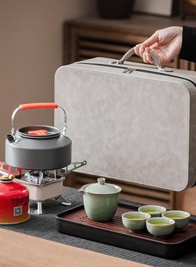 便携式13604户外旅行具套装烧水炉茶野炉露营炊茶泡茶器煮喝茶茶