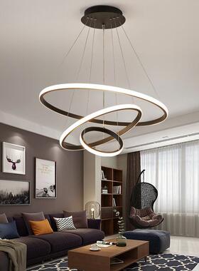 客厅吊灯现代简约灯饰网红轻奢北欧灯创个性意卧室81609具吧餐厅