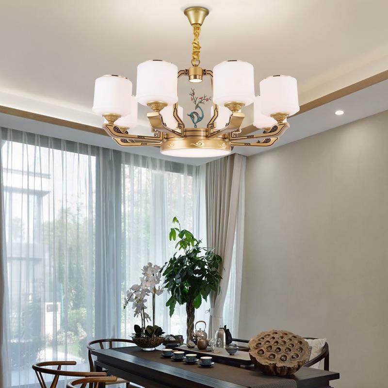 约中式客新厅锌合金吊灯国现代简卧室餐厅灯禅意珐琅彩91822中风,家装灯饰光源,智能吊灯,淘宝优惠券,粉丝福利购,淘宝优惠卷