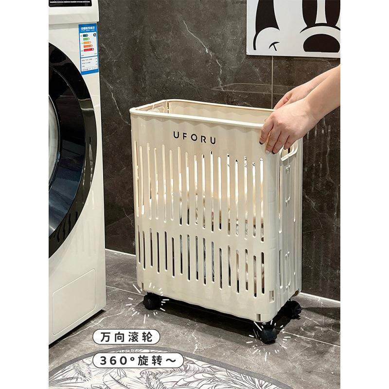 脏衣篓带轮子可折家用生间衣服卫收纳叠筐浴室防脏水VOF大容量脏