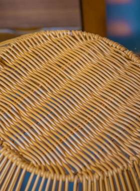 仿52iFh4Yp手工器卧藤编防水多功能室洗衣篮浴室放衣服神卫生间脏