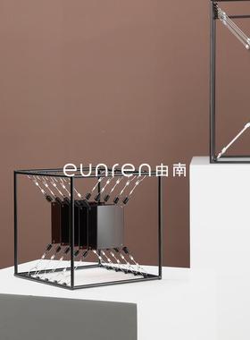 代创意YN-BJ199艺术方形叠影约现简结构摆件样板间书房家居展示架