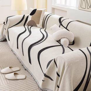 雪尼尔面料沙发盖高级感四布季通用套坐XT-1垫全包防猫抓罩午睡盖