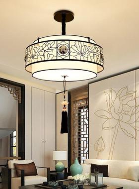 中式中国风圆形单头吊灯餐厅卧室书款房店酒店新创意复古89975灯