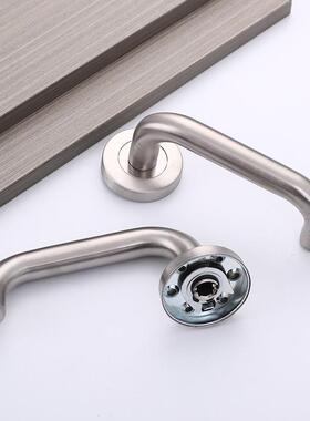 锈钢分体执锁00552手高档欧式现简约室不内空心门把代手家用五金