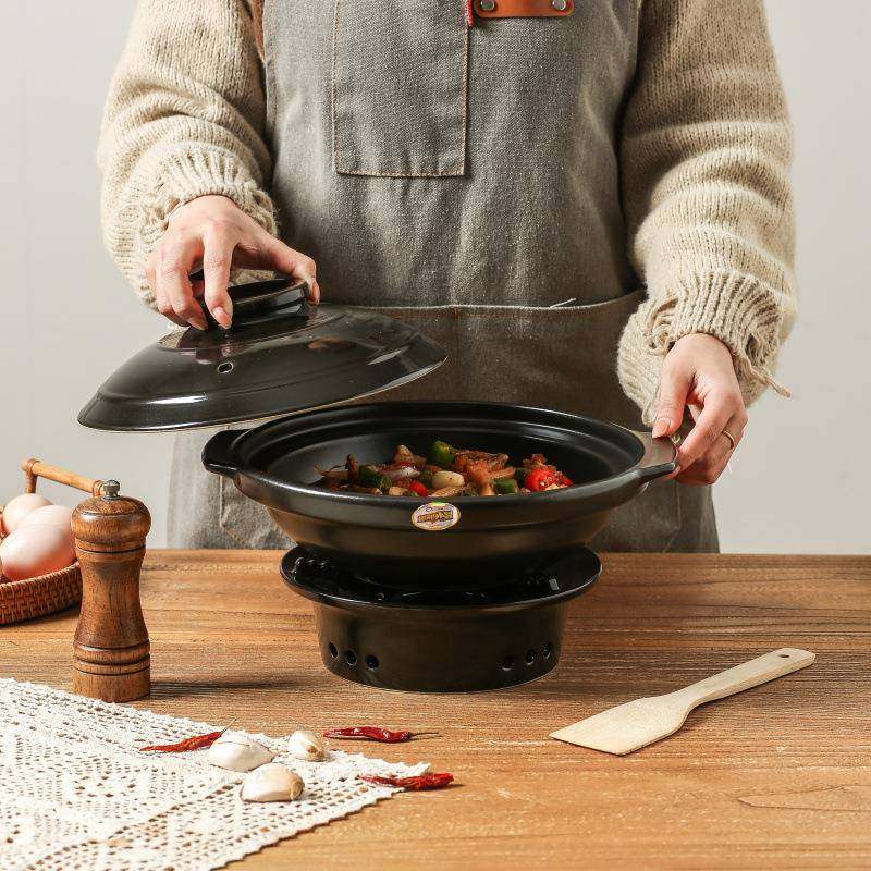 郸韵干煲陶瓷酒精炉底座耐高温干酒精炉，锅菜砂锅商用仔煲饭打边