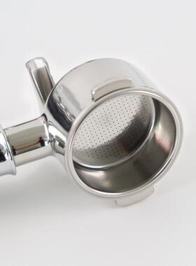 德龙柄双耳有底5咖啡机手柄带过滤碗1m不锈钢KJZ实m木手配件厂家