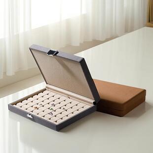 钻珠层TTW宝收石纳石盒按扣加隔棉可拆卸裸石宝石玉看货盘首饰盒