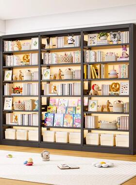 图架书13279馆钢制书架家用客厅室多层置卧物架儿童书柜绘本靠墙
