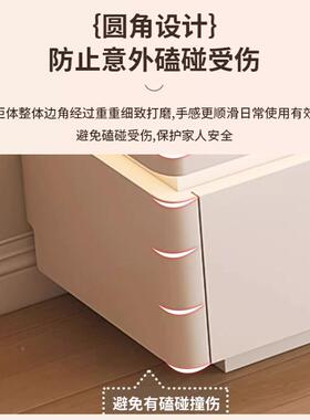 小原木奶油视风2025新款电现机柜茶几组合圆71871角客厅落地户型