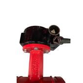 河锁JEM北靖镜阀门F381X 16Q铸铁闭沟自槽蝶阀锁三角钥匙卡箍D