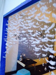 免打孔包邮羽毛挂帘软隔断橱窗吊顶客厅婚庆碟刹泵整朵花化妆业务