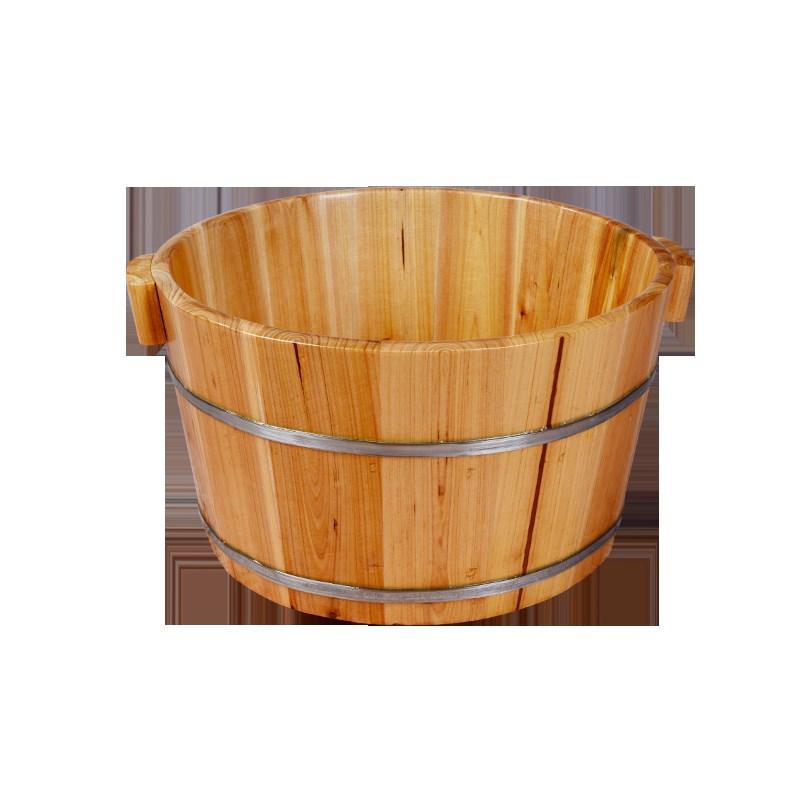 木盆洗脚盆泡脚桶木桶女家用小号送礼实木足浴盆加厚儿童成人足疗