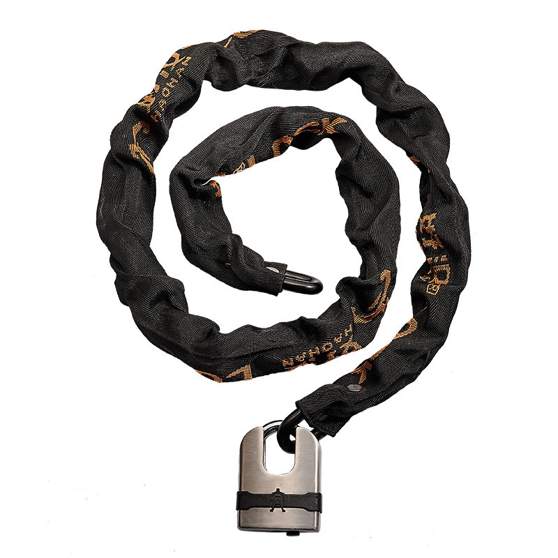 好汉自行车锁链条锁加粗防盗锁山地车铁链子锁加长电动车摩托车锁