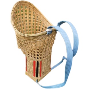 背小孩竹编背篓儿童背篼背娃娃婴儿传统老式凉背筐男女通用结实