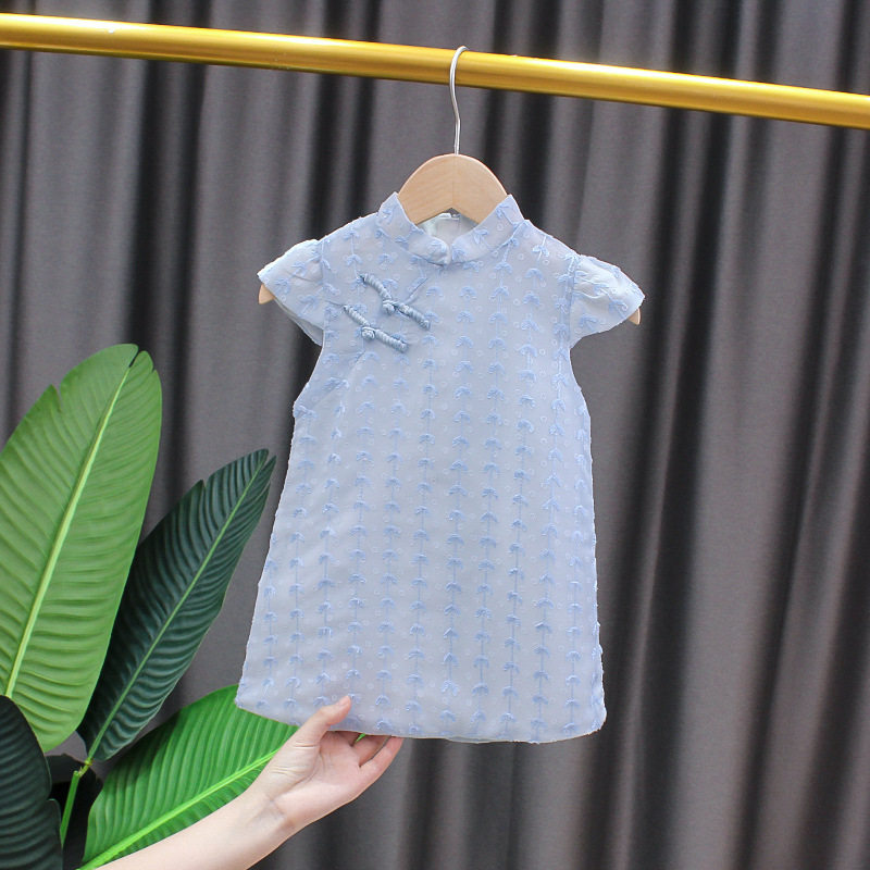 2022女宝宝中国风短袖立领旗袍裙六一演出礼物女童复古中式旗袍夏,童装/婴儿装/亲子装,连衣裙,淘宝优惠券,粉丝福利购,淘宝优惠卷