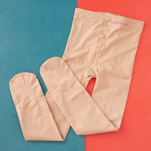 儿童舞蹈袜打底袜肤连裤袜女童夏季薄款跳舞袜白色打底裤连脚丝袜