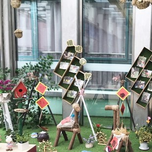 装饰木头马仔实木小木马摆景道具橱窗转角走廊T台活动布展工艺品