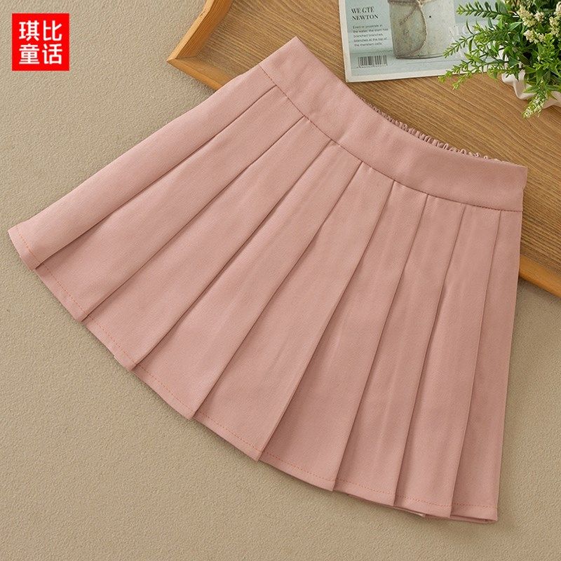 女童百褶裙春秋新款儿童春装短裙女孩中大童裙子夏季白色半身裙子,童装/婴儿装/亲子装,半身裙,淘宝优惠券,粉丝福利购,淘宝优惠卷