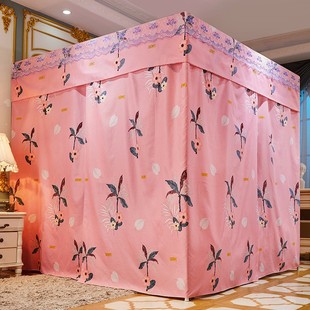 2021年双层蚊帐床帘一体式 通用遮光床幔1.8m双人1.5米2宫廷不锈钢