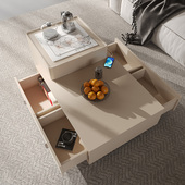 奶油风功夫茶几茶台一体自动上水多功能伸缩白色泡茶茶几客厅家用