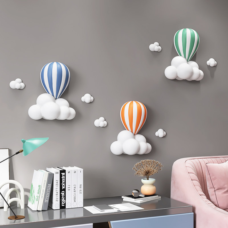 3d立体热气球浮雕客厅沙发背装饰画儿童房卧室床头挂画玄关壁画,家居饰品,现代装饰画,淘宝优惠券,粉丝福利购,淘宝优惠卷
