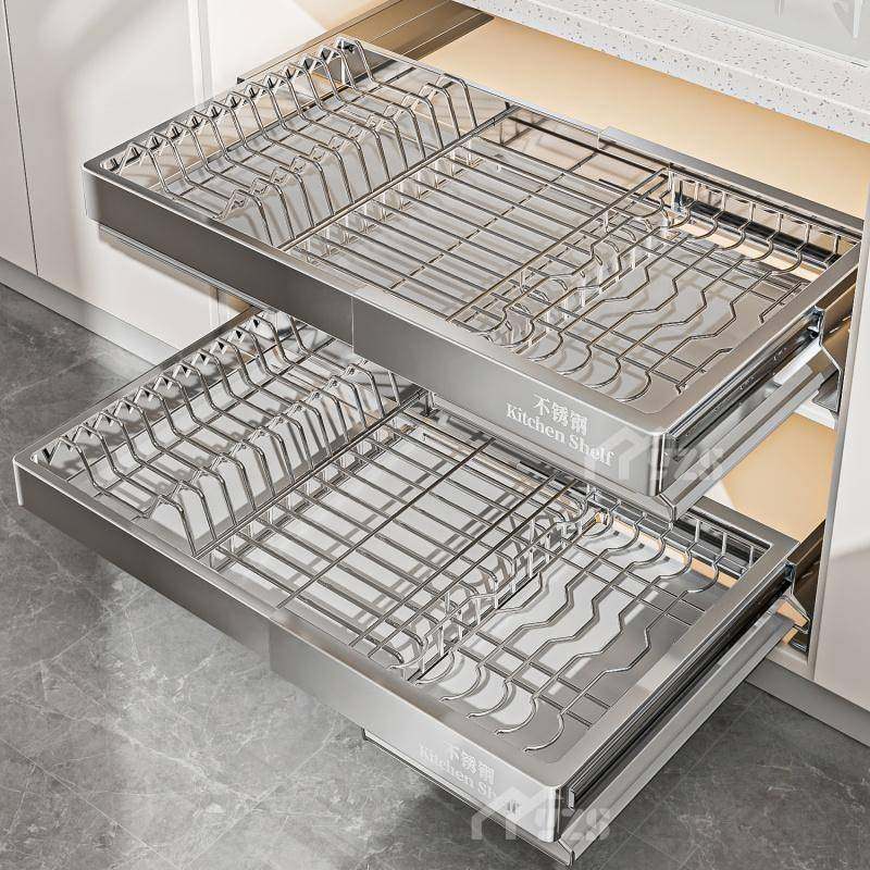 不锈钢橱柜拉篮厨房多功能可伸缩沥水架抽屉式抽拉碗碟收纳架其他,工业油品/胶粘/化学/实验室用品,其他实验室设备,淘宝优惠券,粉丝福利购,淘宝优惠卷