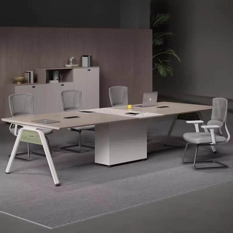 办公会议桌长桌简约现代会议室桌椅组合小型会议桌子接待洽谈条桌