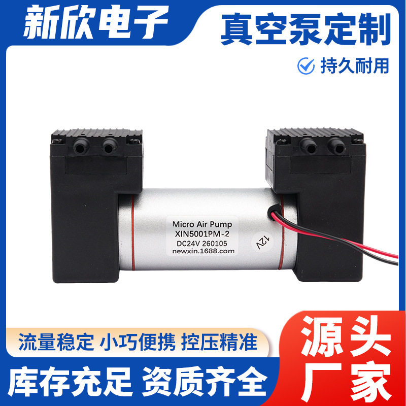 微型气泵充气打气双头真空泵直流负压小型大流量智能家电静音气泵