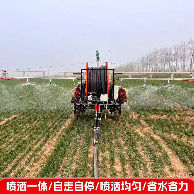 全自动卷盘喷灌机全自动浇地设备50-100/63-150自走式小型喷灌机