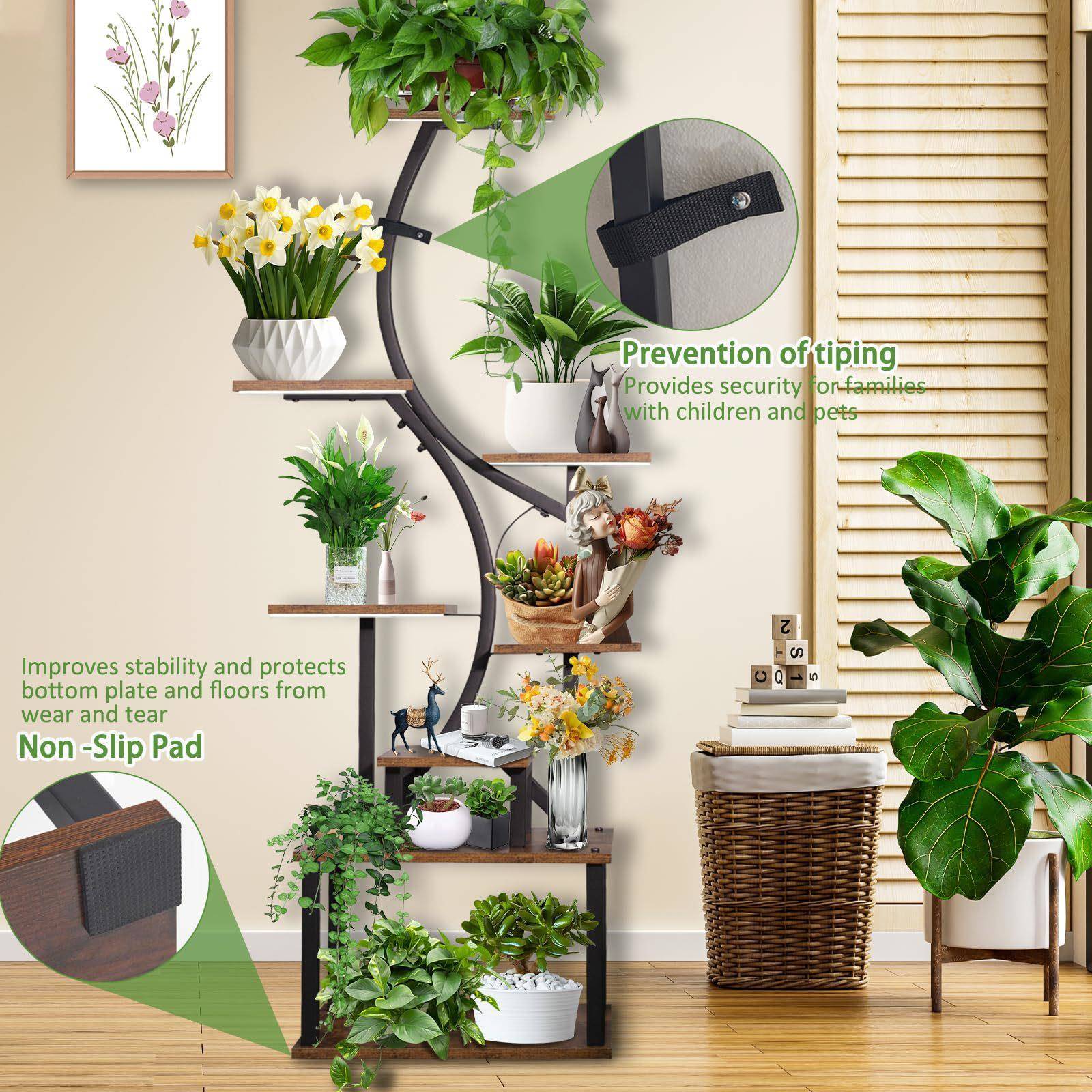 室内植物支架多层金属植物架搁板室内外展示架室花卉置物花架绿植