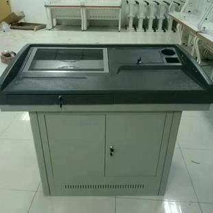 供应多媒体教室讲台教学设备量大从优电子教学钢制多媒体讲台