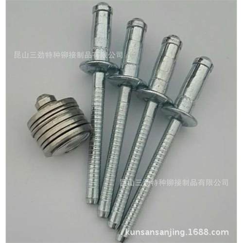 单鼓铁抽芯铆钉全铁单鼓铆钉拉钉圆头单股全铁鼓型全铁抽芯铆钉