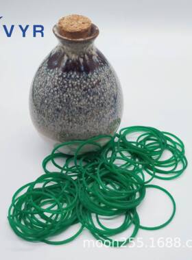 原装越意38绿色橡皮筋足称耐高温无添油美发烫染皮筋捆绑包装胶圈