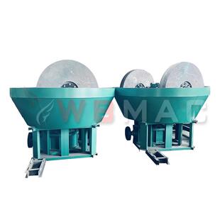 万铂1200型矿用碾金机湿式碾矿机矿石研磨混汞提金设备