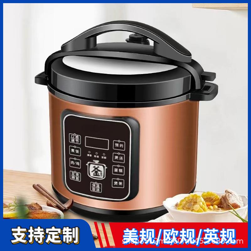外贸5L6L电压力锅多功能多功能炊具110V220V智能电饭压力锅