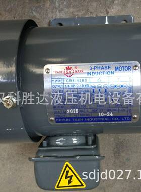 SY群策电机马达CB4-43BO0.19KW内插式润滑泵三角泵CB2-43BO/0.37