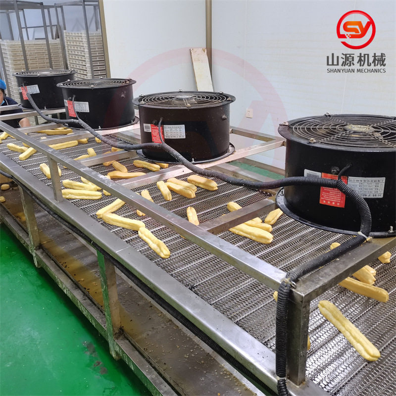 山源全自动小型炸油条机器4000型油果子油炸机速冻油条油炸设备