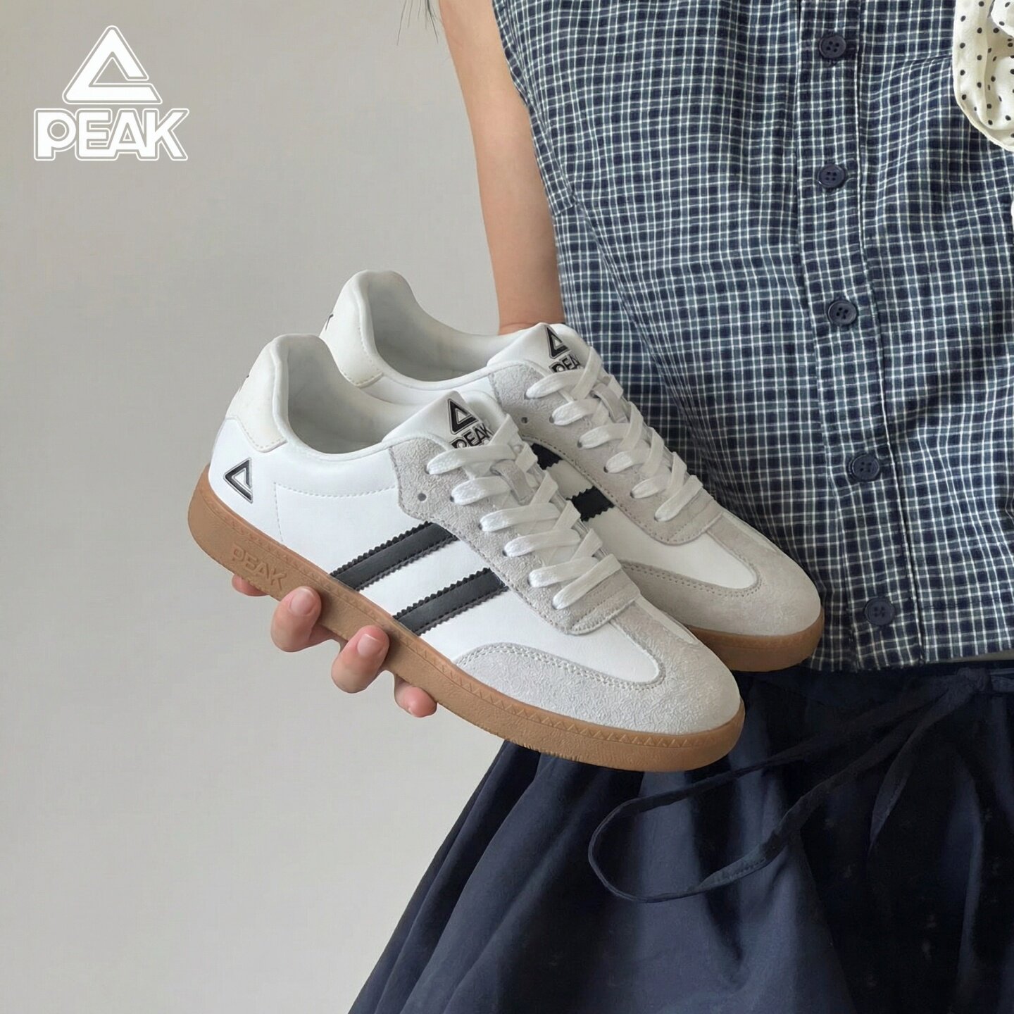 Peak/匹克德训鞋女鞋春夏季新款轻便板鞋青少年百搭透气小白鞋子