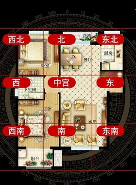 桃木八卦补角牌挂件乾坤艮巽坎离兑震卦补房屋补缺角卦牌楼房缺角