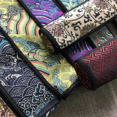 包邮扇袋扇包中国风宋锦绸缎折扇收纳9寸95寸10寸加厚兜底扇袋