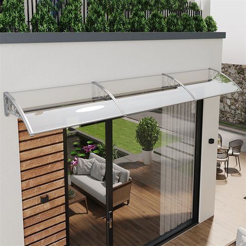 家用防雨挡板门头雨搭户外铝合金屋檐雨棚露台窗户阳台遮阳遮雨棚